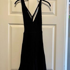 Black, Cross Back Dress